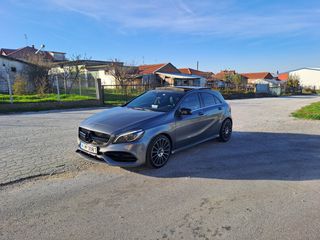 Mercedes-Benz A 160 2017 Γνήσιο amg line! Panorama led alcantara/δέρμα ΜΟΝΑΔΙΚΟ-thumb-2