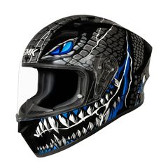 Κράνος Full Face Stellar Taotei γκρι/ μπλε Large