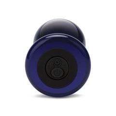 Glas - Rechargeable Remote Controlled Vibrating Butt Plug Purple-thumb-8