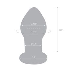 Glas - Rechargeable Remote Controlled Vibrating Butt Plug Purple