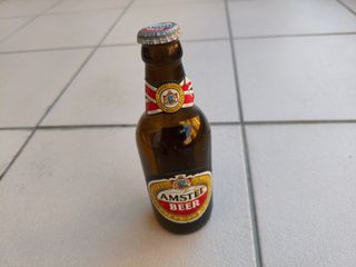 Συλλεκτικό μικρό μπουκάλι μπύρας AMSTEL 90s