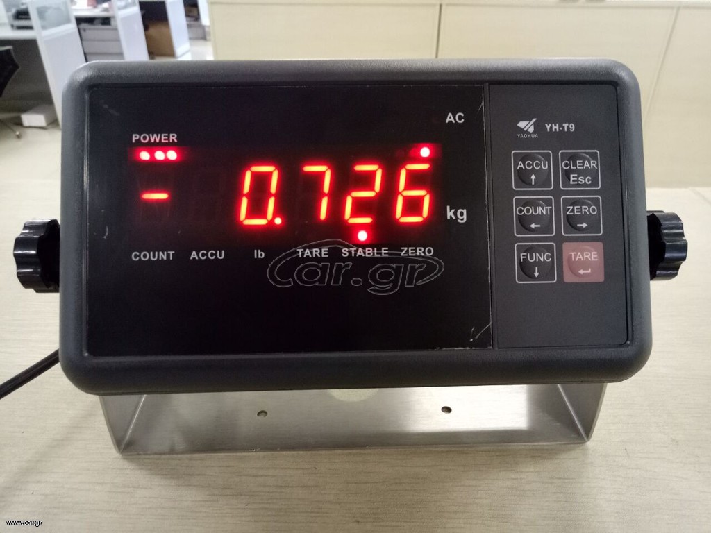 Ηλεκτρονικος Ενδεικτης (Indicator).Απο 3 kg εωs 12 Ton. Η τιμη δεν περιλαμβανει ΦΠΑ. Περιορισμενος αριθμος τεμαχιων