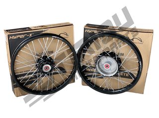 ΖΑΝΤΕΣ HYPER-X ΜΑΥΡΕΣ ΜΕ ΝΙΚΕΛ ΑΚΤΙΝΕΣ YAMAHA CRYPTON 105/R105