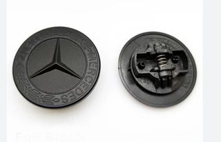 Mercedes-Benz - Σήμα Καπό Κουμπωτό Μαύρο