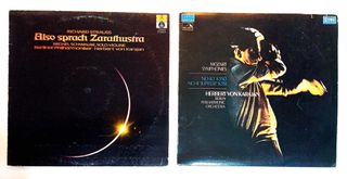 Δισκοi 33 στροφων Karajan, Also Sprach Zarathustra & Symphonies No.40 K550/ No.41 "Jupiter" K551