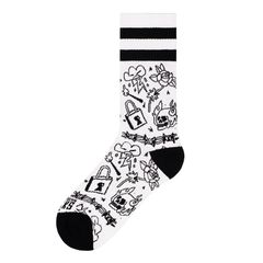 American Socks Burning Rage Mid High socks-thumb-1
