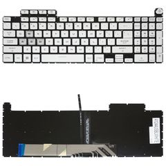 Πληκτρολόγιο - Laptop Keyboard για Asus FA707RC FX707VV FX507ZC FX507ZR FA607PI FA617NS FX517ZM-AS73 90NR0951-R31LA1 90NR0951-R31WB1 90NR0951-R31RU1 US No Frame Backlight White ( Κωδ.41244USBLWHITE )