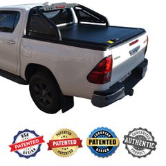 ΚΑΠΑΚΙ ΚΑΡΟΤΣΑΣ ΡΟΛΟ ΑΛΟΥΜΙΝΙΟΥ ΜΕ LED ROLL-BAR ΔΥΟ ΣΚΕΛΩΝ TEK 2 MAX 9080 ROLL+RB 428BL-LED TOYOTA HILUX REVO 2016+ & HILUX 2021+