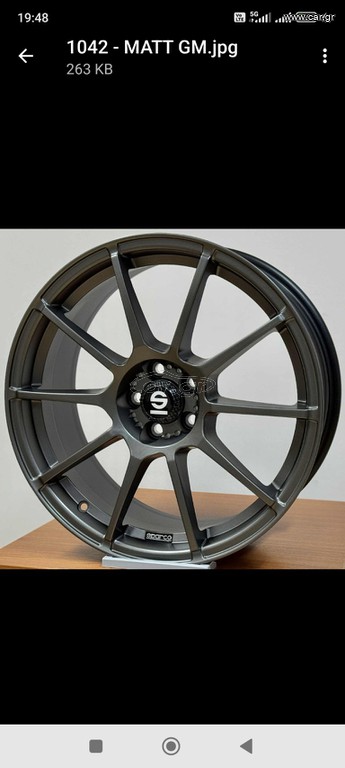 SPARCO  6.5X15   4X108  ET35  MATT GUN METAL