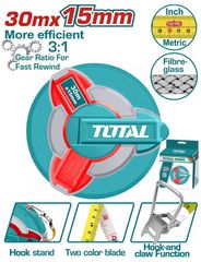Μετροταινία TOTAL 30m Fibreglass Επαγγελματική ( TMTF18306 )