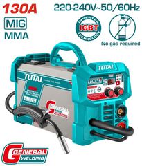 Ηλεκτροκόλληση TOTAL INVERTER FCAW 230V / 130A Χωρίς Αέριο ( TFC13018 )