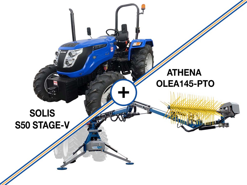 Ελαιουργικά-Ραβδιστικά Graecus 2026 SOLIS S50 STAGE V + ATHENA OLEA145-PTO - COMBO SALES|ΤΡΑΚ...
