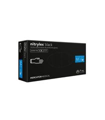 ΓΑΝΤΙΑ ΝΙΤΡΙΛΙΟΥ MERCATOR NITRYLEX BASIC ΣΕ ΜΑΥΡΟ ΧΡΩΜΑ MEDIUM (M) AMIO - 100 Τεμ.