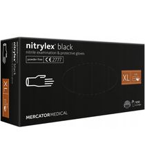 ΓΑΝΤΙΑ ΝΙΤΡΙΛΙΟΥ MERCATOR NITRYLEX BASIC ΣΕ ΜΑΥΡΟ ΧΡΩΜΑ ΧLARGE (ΧL) AMIO - 100 Τεμ.