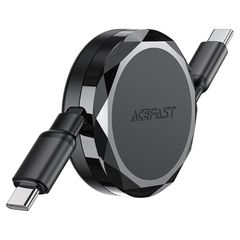 Καλώδιο Αναδιπλούμενο Acefast C13-03 USB-C σε USB-C 3A 60W Μαύρο 0.8m