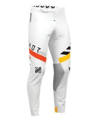 Παντελόνι Μηχανής THOR  Sportmode Synth Pants Άσπρο-Πορτοκαλί-Κίτρινο-Μαύρο