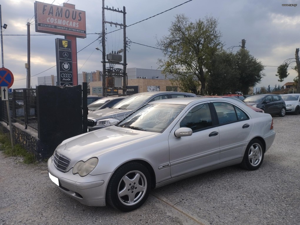 Mercedes-Benz C 200 2002 Kompressor, Automatic, Δέρμα, Τέλη 26', LPG, Άριστο!