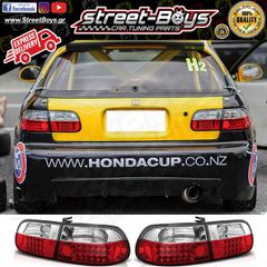 ΠΙΣΩ ΦΑΝΑΡΙΑ [3D LED TYPE] HONDA CIVIC MK5 HATCHBACK (09.1991-08.1995) | Street Boys - Car Tuning Shop |