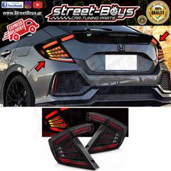 ΠΙΣΩ ΦΑΝΑΡΙΑ DYNAMIC LED HONDA CIVIC MK10 HATCHBACK (2016-2021) | Street Boys - Car Tuning Shop |