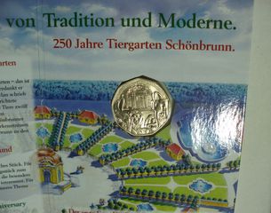 5 Euros Austria {Schönbrunn Zoo} .Silver (.800) ΣΕ ΚΑΡΤΑ