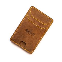 TripMachine Δερμάτινη Καρτοθήκη καφέ | Wiberg cardholder tobacco