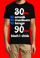 T-shirts Sol's Regent 11380 unisex, πακέτο 10 small, 10 medium, 10 large