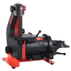 Τριβείο δίσκου VEVOR 125mm & Ταινιολειαντήρας 25mm x 762mm, Συνδυασμός τριψίματος με ιμάντα πάγκου 250W με ρυθμιζόμενο τραπέζι εργασίας 0–45° και θύρα συλλογής σκόνης για ξυλουργική, ανακαίνιση επίπλω