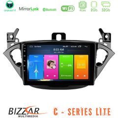 Bizzar C Series Lite 4Core Android14 2+32GB Opel Corsa E/Adam Navigation Multimedia Tablet 9 | Pancarshop
