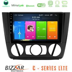 Bizzar C Series Lite 4Core Android14 2+32GB BMW 1Series Lite E81/E82/E87/E88 (MANUAL A/C) Navigation Multimedia Tablet 9 | Pancarshop