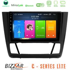 Bizzar C Series Lite 4Core Android14 2+32GB BMW 1Series Lite E81/E82/E87/E88 (AUTO A/C) Navigation Multimedia Tablet 9 | Pancarshop