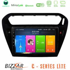 Bizzar C Series Lite 4Core Android14 2+32GB Citroen C-Elysee / Peugeot 301 Navigation Multimedia Tablet 9 (Μαύρο)) | Pancarshop