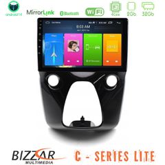 Bizzar C Series Lite 4Core Android14 2+32GB  Toyota Aygo | Citroen C1 | Peugeot 108 Navigation Multimedia 10 | Pancarshop