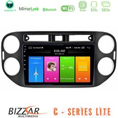 Bizzar C Series Lite 4Core Android14 2+32GB VW Tiguan Navigation Multimedia Tablet 9 (23mm alarm button) | Pancarshop
