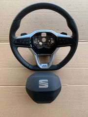 ΤΙΜΟΝΙ FLAT BOTTOM DSG & ΠΛΗΚΤΡΑ ΓΙΑ SEAT LEON FR 20- & ΑΕΡΟΣΑΚΟΣ /5FA880201N