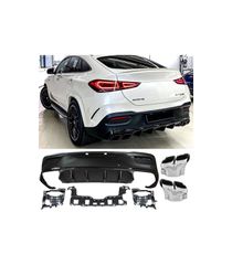 Diffuser Πίσω Προφυλακτήρα Για Mercedes-Benz GLE Coupe C167 SUV 2019+ Amg Look Για Amg Sport Line Προφυλακτήρες Σετ Με Μπούκες Χ