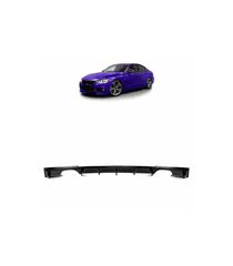 Diffuser Πίσω Προφυλακτήρα Για Bmw 3 F30/F31 11-19 M-Packet Μαύρο Γυαλιστερό Με 2 Διπλές Τρύπες Εξάτμισης Αριστερά & Δεξιά Από A