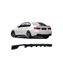 Diffuser Πίσω Προφυλακτήρα Για Bmw 3 F30/F31 11-19 M-Packet Μαύρο Γυαλιστερό Με 1 Διπλή Τρύπα Εξάτμισης Αριστερά Από Abs Πλαστικ