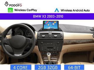BMW X3 (2003-2010) E83 Android οθόνη 9" 2+32GB Ασύρματο CarPlay & Aσύρματο Android Auto | GPS | EQ | WiFi