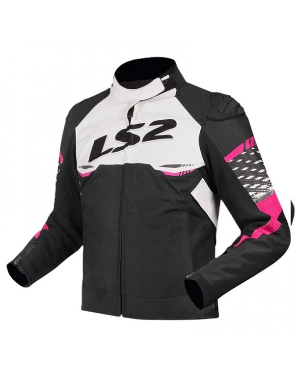 LS2 Apex Jacket Lady Black/White/Pink