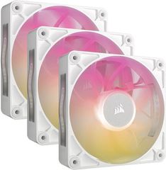 Corsair CO-9051038-WW ICUE LINK RX120 MAX Case Fan με RGB Φωτισμό και Σύνδεση 4-Pin PWM 3τμχ Λευκό