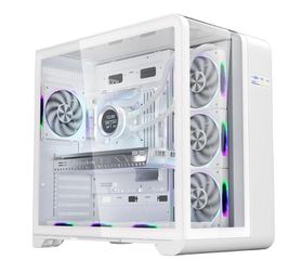 1STPLAYER RT7 Gaming Midi Tower Κουτί Υπολογιστή με Πλαϊνό Παράθυρο Λευκό