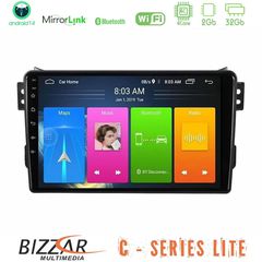 Bizzar C Series Lite 4Core Android14 2+32GB Suzuki Splash amp Opel Agila 2008-2014 Navigation Multimedia Tablet 9"