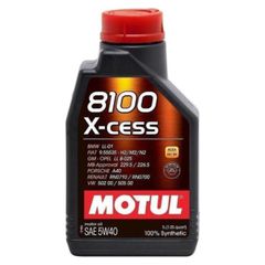 MOTUL 8100 X-CESS 5W-40 1L  102784 Υψηλής Απόδοσης 100% Συνθετικό Λιπαντικό, ειδικά σχεδιασμένο και πρόσφατους, ισχυρούς κινητήρες μεγάλου κυβισμού, βενζίνης ή diesel, ατμοσφαιρικούς ή υπερτροφοδοτούμ