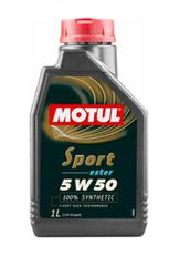 MOTUL 5W-50 SPORT ESTER 1L ΤΕΛΟΣ 103048 Αυτοκίνητα πολύ υψηλών επιδόσεων που κινούνται με βενζινοκινητήρες ή πετρελαιοκινητήρες, ατμοσφαιρικούς ή υπερτροφοδοτούμενους, με πολλαπλές βαλβίδες άμεσου ή έ