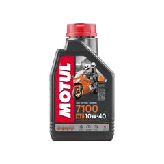 MOTUL 7100 10W-40 4T MA2  1L  104091 100% Συνθετικό Λιπαντικό Τεχνολογίας Εστέρα για τετράχρονους κινητήρες. Πληροί τις προδιαγραφές των κατασκευαστών μοτοσικλετών. Εξαιρετική αντοχή στη διάτμηση. Προ