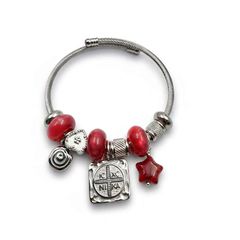 Βραχιόλι ΙΧΝΚ Σταυρό charms κόκκινο