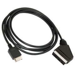Καλώδιο Σύνδεσης με Tηλεόραση τύπου RGB Scart - Real RGB Scart TV Connection Cable για Sony Playstation 1 PSX PS One & PlayStation 2 & 3 Console Black ( Κωδ.1-GAME225 )
