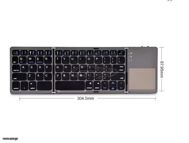 ασυρματο μινι πλητρολογιο με tuch pad bluetooth