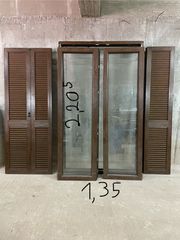 Μπαλκονοπορτες PVC με παντζούρια