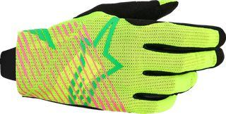 Γάντια Μηχανής ALPINESTARS  Radar Pro Gloves Κίτρινο-Πράσινο-Ροζ-Μαύρο